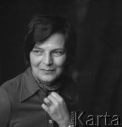 maj 1978, Warszawa, Polska
Joanna Owidzka - artystka zajmująca się wzornictwem artystycznym 
Fot. Irena Jarosińska, zbiory Ośrodka KARTA