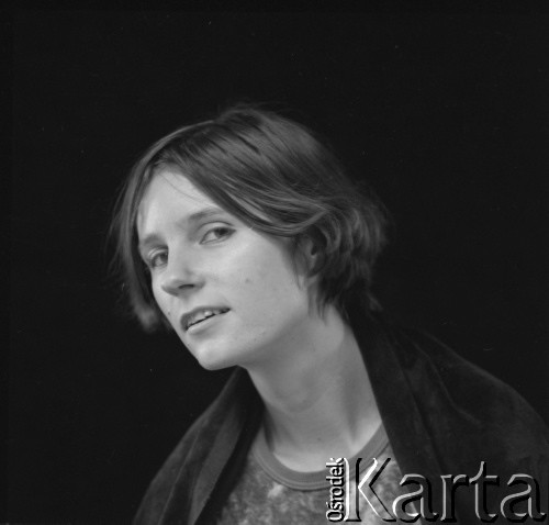 1976, Warszawa, Polska
Dziennikarka Małgorzata Dzieduszycka-Ziemilska 
Fot. Irena Jarosińska, zbiory Ośrodka KARTA