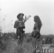 1975, Polska
Czesław Niemen z żoną Małgorzatą
Fot. Irena Jarosińska, zbiory Ośrodka KARTA