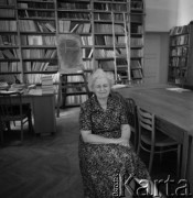 Lipiec 1978, Warszawa, Polska.
Profesor Anna Świderkówna.
Fot. Irena Jarosińska, zbiory Ośrodka KARTA