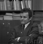 1979, Warszawa, Polska.
Prof. Paweł Bożyk - doradca I sekretarza KC PZPR Edwarda Gierka. 
Fot. Irena Jarosińska, zbiory Ośrodka KARTA