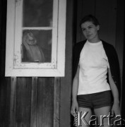 1978-1987, Grobka, Polska.
Wanda Nowakowska - żona reżysera Marka Nowakowskiego.
Fot. Irena Jarosińska, zbiory Ośrodka KARTA