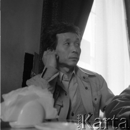1981, Polska.
Malarz Koji Kamoji.
Fot. Irena Jarosińska, zbiory Ośrodka KARTA
