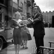 1959, Warszawa, Polska.
Plan zdjęciowy do filmu 