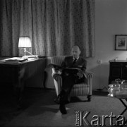 1968, Polska.
Kompozytor Witold Lutosławski.
Fot. Irena Jarosińska, zbiory Ośrodka KARTA