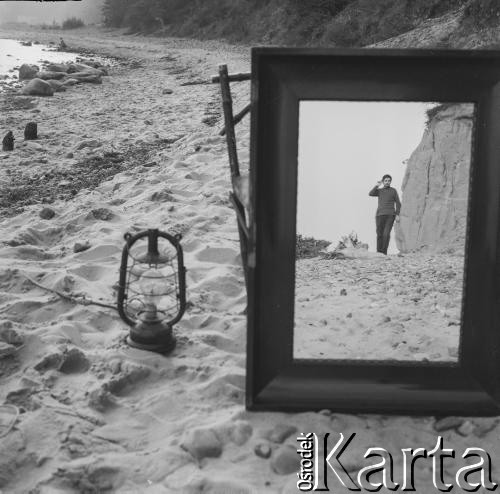 1965, Polska.
Malarz i rysownik Kiejstut Bereźnicki.
Fot. Irena Jarosińska, zbiory Ośrodka KARTA