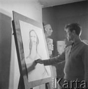 1962, Olsztyn, Polska.
Plastycy.
Fot. Irena Jarosińska, zbiory Ośrodka KARTA