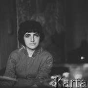 Lata 50.-60., Szczecin, Polska.
Malarka Barbara Lewińska. 
Fot. Irena Jarosińska, zbiory Ośrodka KARTA