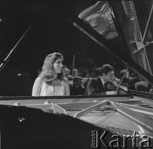 7–25.10.1970, Warszawa, Polska. 
Uczestniczka VIII Międzynarodowego Konkursu Pianistycznego im. Fryderyka Chopina.
Fot. Irena Jarosińska, zbiory Ośrodka KARTA