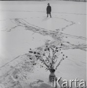 1973, Katowice, Polska.
Grafik Stefan Suberlak.
Fot. Irena Jarosińska, zbiory Ośrodka KARTA