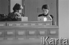 Lata 70.-80., Lublin, Polska.
Biblioteka uniwersytecka. 
Fot. Irena Jarosińska, zbiory Ośrodka KARTA