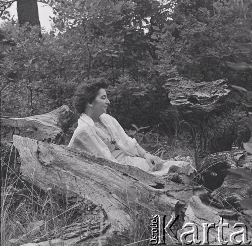 1968, Warszawa, Polska.
Skrzypaczka i kompozytorka Grażyna Bacewicz.
Fot. Irena Jarosińska, zbiory Ośrodka KARTA