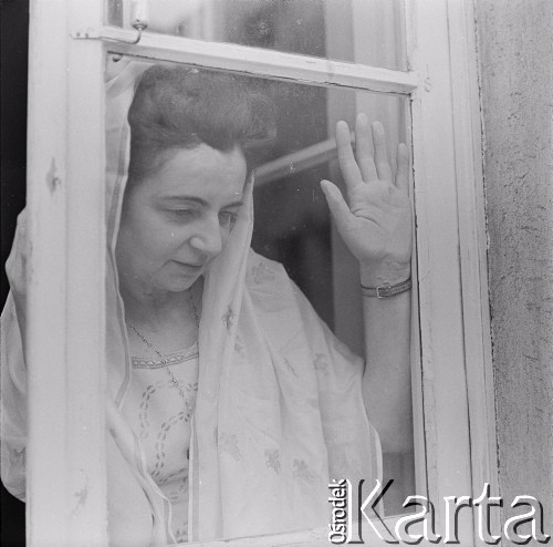 1968, Warszawa, Polska.
Skrzypaczka i kompozytorka Grażyna Bacewicz.
Fot. Irena Jarosińska, zbiory Ośrodka KARTA