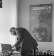 Kwiecień 1985, Warszawa, Polska
Reżyser Krzysztof Zanussi
Fot. Irena Jarosińska, zbiory Ośrodka KARTA
