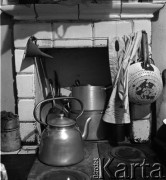 1952, Warszawa, Polska
Kuchnia kaflowa w mieszkaniu przy ul. Świerczewskiego 61/20
Fot. Irena Jarosińska, zbiory Ośrodka KARTA