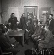 1954, Kokoszkowy, Polska
Zebranie zarządu Rolniczego Zespołu Spółdzielni 
