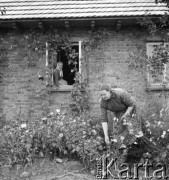 lata 50., Spółdzielnia Produkcyjna w Mrezinie, Polska
W ogrodzie
Fot. Irena Jarosińska, zbiory Ośrodka KARTA