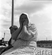 1954, Lublin, Polska
Centralną Wystawę Rolniczą - portret kobiety.
Fot. Irena Jarosińska, zbiory Ośrodka KARTA