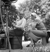 1954, Łódź, Polska
Reżyserka Wanda Jakubowska na planie filmu 