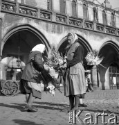 lata 50-te, Kraków, Polska
Kwiaciarki handlujące na Rynku.
Fot. Irena Jarosińska, zbiory Ośrodka KARTA