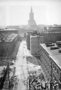 1950-1969, Warszawa, Polska
Panorama miasta z Pałacem Kultury i Nauki.
Fot. Irena Jarosińska, zbiory Ośrodka KARTA