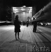 1967, Warszawa, Polska.
Sala Moniuszki w Teatrze Wielkim. Reżyser Lidia Zamkow (na pierwszym planie) podczas pracy nad spektaklem 