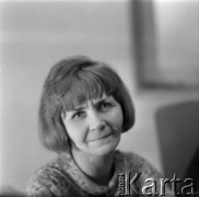 1967, Warszawa, Polska.
Koleżanka Ireny Jarosińskiej na spotkaniu imieninowym fotografki. 
Fot. Irena Jarosińska, zbiory Ośrodka KARTA