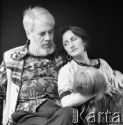 Ok. 1990, Warszawa, Polska.
Andrzej Wawrzyniak i Monika Chwilczyńska (Wawrzyniak).
Fot. Irena Jarosińska, zbiory Fundacji Ośrodka KARTA