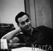Lata 60., Warszawa, Polska.
Wiesław Prażuch, fotoreporter.
Fot. Irena Jarosińska, zbiory Fundacji Ośrodka KARTA