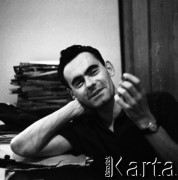 Lata 60., Warszawa, Polska.
Wiesław Prażuch, fotoreporter.
Fot. Irena Jarosińska, zbiory Fundacji Ośrodka KARTA
