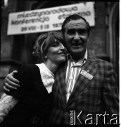 29.08-05.09.1975, Kraków, Polska.
Międzynarodowa Konferencja Etniczna, n/z z prawej Włodzimierz Drzewieniecki, polski historyk emigracyjny.
Fot. Irena Jarosińska, zbiory Ośrodka KARTA