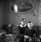1971, Orchowiec, Polska.
Syn i córka Kazimierza Pułaskiego, potomkowie generała Kazimierza Pułaskiego.
Fot. Irena Jarosińska, zbiory Fundacji Ośrodka KARTA