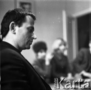 1968, Radomsko, Polska.
Próba kabaretu 
