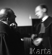 Lata 50. lub 60., Warszawa, Polska.
Rozprawa sądowa.
Fot. Irena Jarosińska, zbiory Ośrodka KARTA