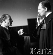 Lata 50. lub 60., Warszawa, Polska.
Rozprawa sądowa.
Fot. Irena Jarosińska, zbiory Ośrodka KARTA