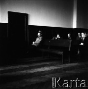 Lata 50. lub 60., Warszawa, Polska.
Rozprawa sądowa.
Fot. Irena Jarosińska, zbiory Ośrodka KARTA