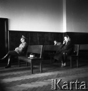Lata 50. lub 60., Warszawa, Polska.
Rozprawa sądowa.
Fot. Irena Jarosińska, zbiory Ośrodka KARTA
