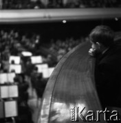 1958, Warszawa, Polska.
Koncert orkiestry Filharmonii Narodowej.
Fot. , zbiory Fundacji Ośrodka KARTA