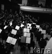 1958, Warszawa, Polska.
Koncert orkiestry Filharmonii Narodowej.
Fot. , zbiory Fundacji Ośrodka KARTA