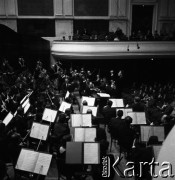 1958, Warszawa, Polska.
Koncert orkiestry Filharmonii Narodowej.
Fot. , zbiory Fundacji Ośrodka KARTA