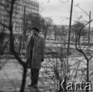 1965, Szczecin, Polska.
Piotr Zaremba - pierwszy powojenny prezydent Szczecina, urbanista, profesor Politechniki Szczecińskiej.
Fot. Irena Jarosińska, zbiory Fundacji Ośrodka KARTA