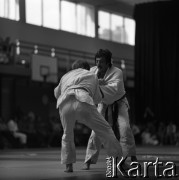 1978-1979, Warszawa, Polska.
Międzynarodowy Turniej Warszawski Judo w hali Akademii Wychowania Fizycznego.
Fot. Irena Jarosińska, zbiory Fundacji Ośrodka KARTA