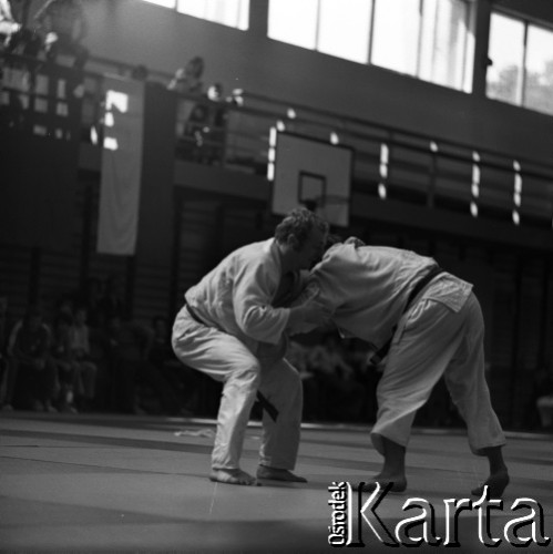 1978-1979, Warszawa, Polska.
Międzynarodowy Turniej Warszawski Judo w hali Akademii Wychowania Fizycznego.
Fot. Irena Jarosińska, zbiory Fundacji Ośrodka KARTA