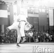 Brak daty, Warszawa, Polska.
Akademia Wychowania Fizycznego. Międzynarodowe Zawody w Judo.
Fot. Irena Jarosińska, zbiory Ośrodka KARTA