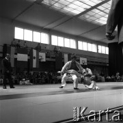 1978-1979, Warszawa, Polska.
Międzynarodowy Turniej Warszawski Judo w hali Akademii Wychowania Fizycznego.
Fot. Irena Jarosińska, zbiory Fundacji Ośrodka KARTA