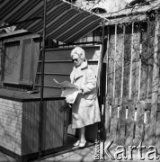 Lata 60., Warszawa, Polska.
Aktorka Bogusława Kożusznik podczas sesji zdjęciowej.
Fot. Irena Jarosińska, zbiory Fundacji Ośrodka KARTA