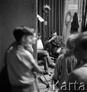 1961, Warszawa, Polska.
Casting do roli Wawrzka w filmie 