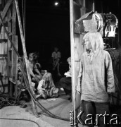 1961, Warszawa, Polska.
Casting do roli Wawrzka w filmie 