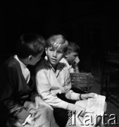 1961, Warszawa, Polska.
Casting do roli Wawrzka w filmie 