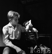 1961, Warszawa, Polska.
Casting do roli Wawrzka w filmie 